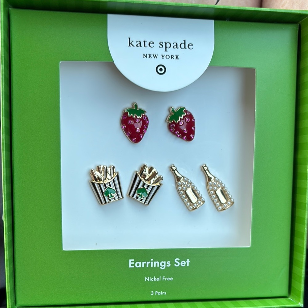 NWT KATE SPADE for TARGET earring set